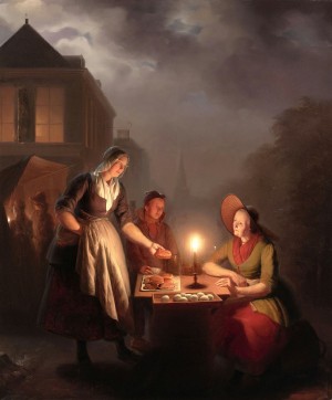 Moonlit meal